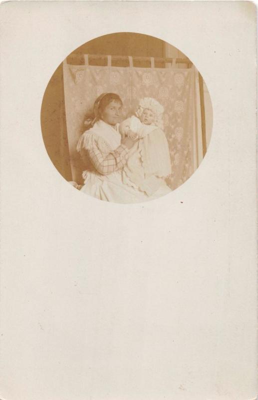 BABIES~CHILDREN LOT OF 4 REAL PHOTO POSTCARDS 1910s ONE IDENTIFIED LUCELLA FRANK