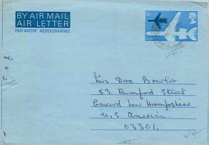 Entier Postal Stationery 9d Aerogram for Concord