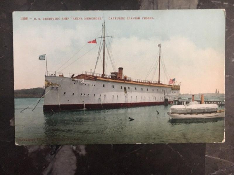 Mint USA Picture Postcard SS Reina Mercedes Receiving Ship US Navy