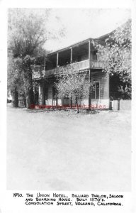 CA, Volcano, California, Union Hotel,Billard Parlor,Saloon & Boarding House,RPPC