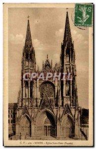 Old Postcard Rouen Eglise Saint Ouen