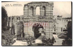 Old Postcard Bordeaux Ruins Du Palais Gallien