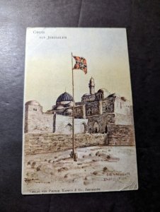 Mint Germany Israel Palestine Postcard Greetings From Jerusalem