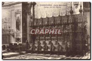 Old Postcard Tourcoing Eglise Notre Dame Stalls Approval of & # 39epitre