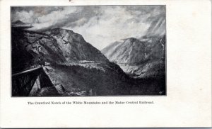 Postcard NH White Mountains - The Crawford Notch and Main Central Railroad