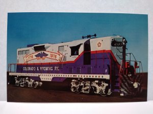 Railroad Postcard Train Railway Colorado & Wyoming Locomotive The Patriot 200