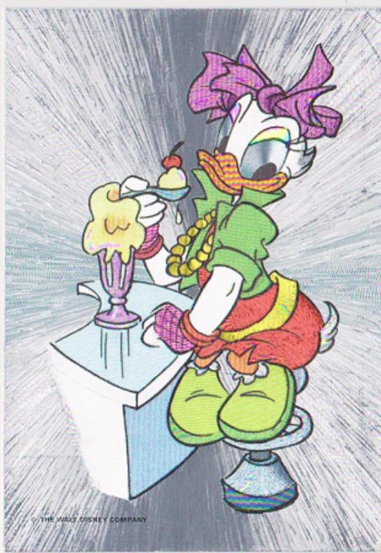 DISNEY DAISY DUCK SILVER FOIL