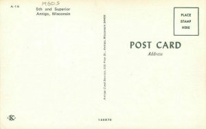 Wisconsin Antigo 5th & Superior 1960s A-15 Automobiles Postcard 22-1495