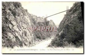 Old Postcard The Dauphine The Picturesque Darc The Ponsonnas Bridge near La Mure