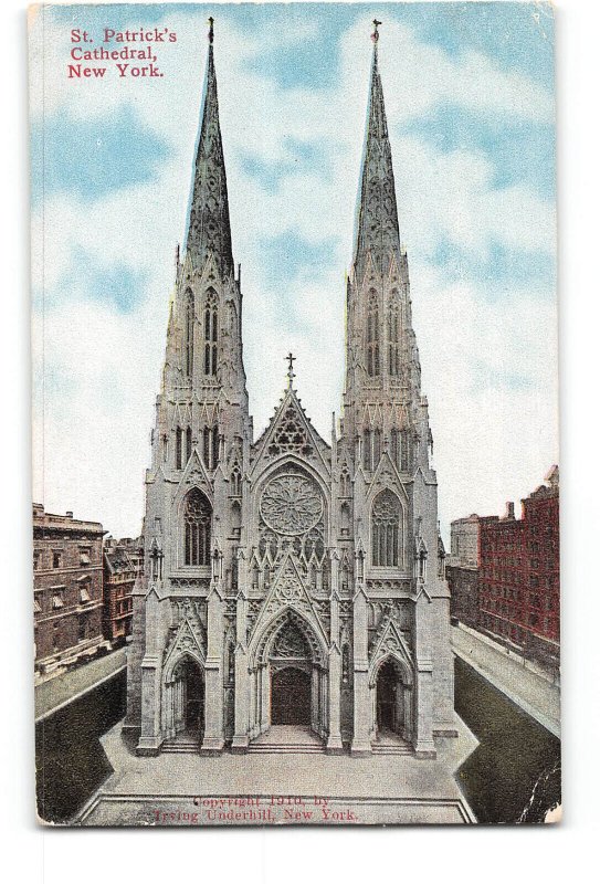 New York City NY Postcard 1907-1915 St Patrick's Cathedral