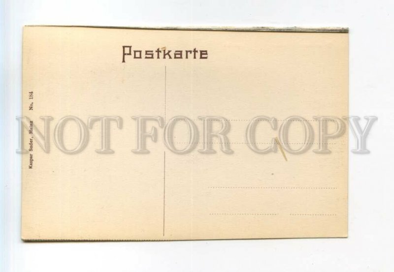 527202 Germany Gruss vom Rhein Loreley ship Vintage Kaspar Suder postcard