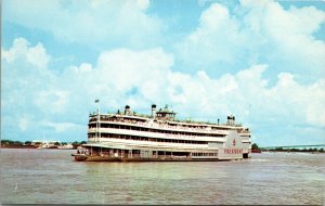 S.S. President, New Orleans, LA, Mississippi River - Postcard CHROME 