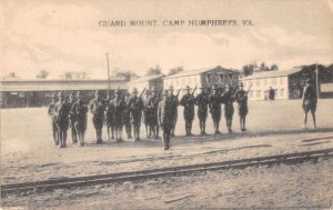 Camp Humpherys Virginia Guard Mount Vintage Postcard AA52870