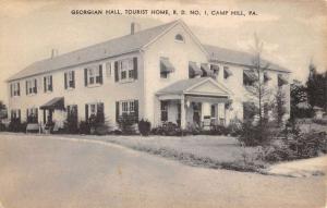 Camp Hill Pennsylvania Tourist Home Georgian Hall Antique Postcard K58249