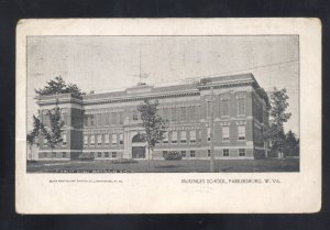 PARKERSBURG WEST VIRGINIA MCKINLEY SCHOOL BUILDING VINTAGE POSTCARD 1907