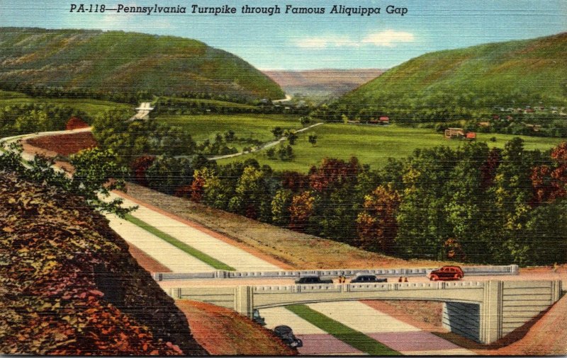 Pennsylvania Turnpike Through Aliquippa Gap Red Man's Gateway To The Wes...