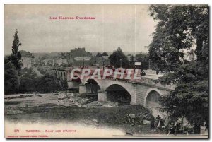 Postcard Tarbes Old Bridge over the Adour