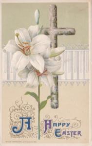 Easter Easter Lilies and Cross 1912 Winsch