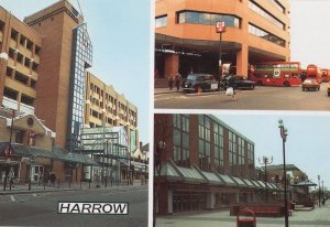 Harrow C&As Department Store Bus Station Black Cabs Middlesex Postcard