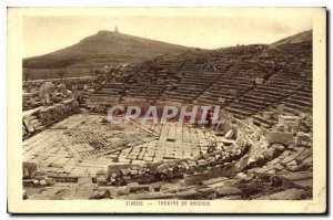 Postcard Old Athens Theater Bacchus