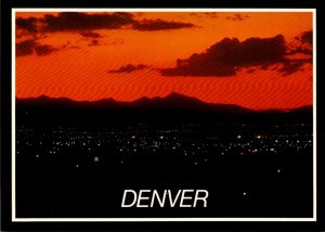 Colorado Denver Metropolitan Area At Night