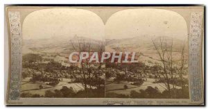 Photo Stereoscopic Ambleside and Wansfell Pike from Loughrigg Fell Lake Distr...