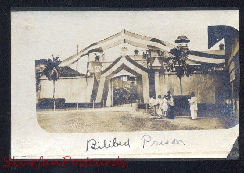 MANILA PHILIPPINES BILIBED PRISON WWI ERA VINTAGE REAL PHOTO PHOTOGRAPH