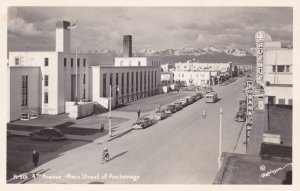 Alaska Anchorage 4th Avenue Main Street Of Anchorage Real Photo