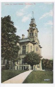 Court House Waukegan Illinois 1910c postcard