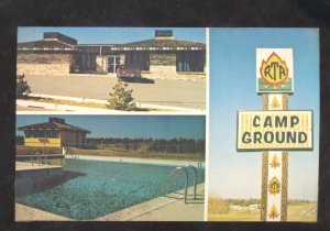 OKLAHOMA CITY OKLAHOMA RONDEZVOUS TRAILS MOTEL ADVERTISING POSTCARD
