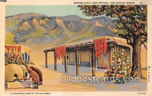 Drying Chili Red Pepper & Baking Bread Postal Used Unknown 