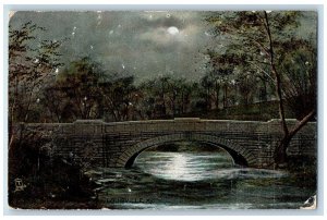 1915 Belknap Bridge Scene Cherokee Park Louisville Kentucky KY Posted Postcard