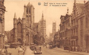 Lot 73 gand gent ghent belgium eglise st nicolas et beffroi car tram