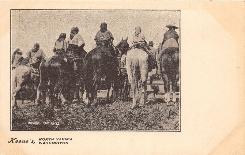 G33/ North Yakima Washington Postcard c1910 Nativer American Indian Races