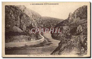 Postcard Old L & # 39Auvergne picturesque Gorges De La Sioule A Chouvigny