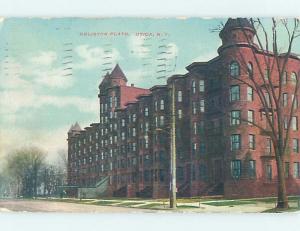 Divided-Back BUILDING SCENE Utica New York NY H6994