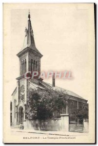 Postcard Old Religion Protestant church prostestante Belfort