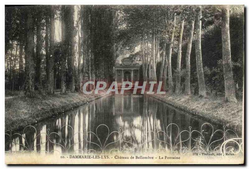 Old Postcard Dammarie Les Lys Bellombre Chateau De La Fontaine