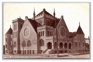 Postcard Presbyterian Church Parsons Kansas c1909