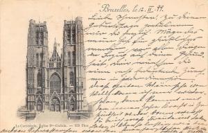 BR95433 bruxelles la cathedrale eglise ste gudule belgium