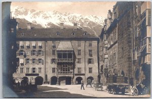 Innsbruck Austria Apartment Units Hotel Building Real Photo RPPC Postcard