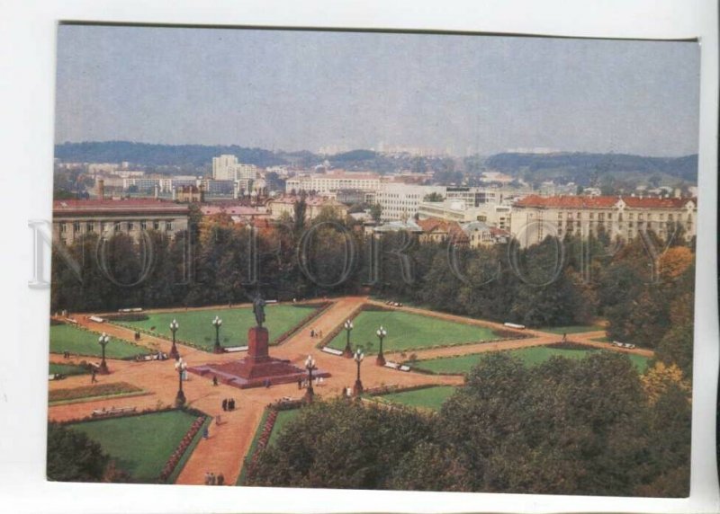 469705 USSR 1986 year Lithuania Vilnius Lenin Square postcard