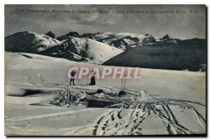 Old Postcard Dauphine vicinity of Bourg d'Oisans and Alpe d'Heuez the chain o...