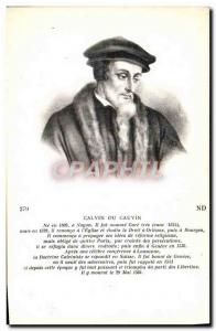VINTAGE POSTCARD Calvin or Protestant Cauvin
