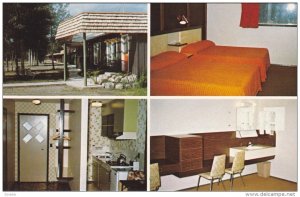 McBRIDE, British Columbia, Canada; 4-Views, Log-Tel Motel, 1940-60s