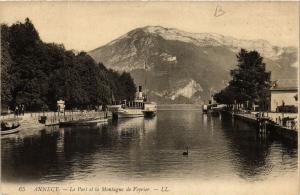 CPA ANNECY - Le Port et le Montagne de VEYRIER (691449)