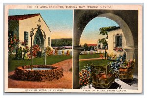 At Agua Caliente Tijuana Hot Springs Mexico Postcard