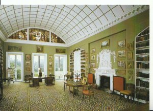 Wiltshire Postcard - Stourhead House - The Library - Ref 18932A