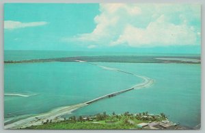 Sanibel Island Florida~Sanibel Island Causeway~Vintage Postcard