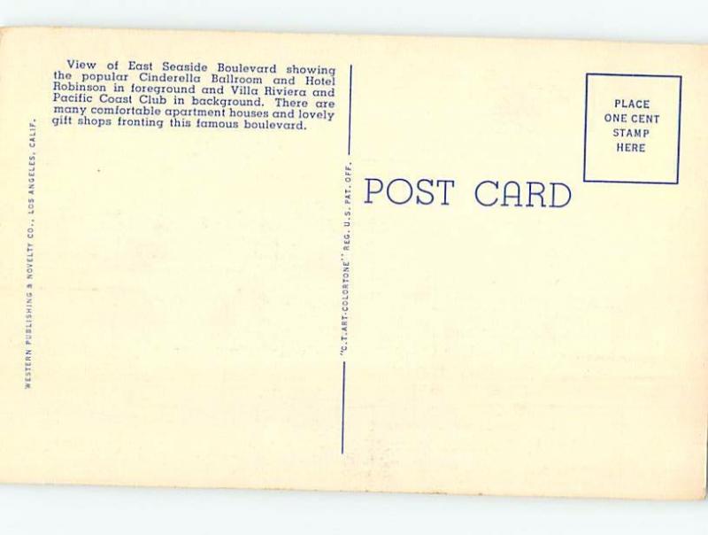 Unused Linen STREET SCENE Long Beach - Los Angeles California CA hp2128